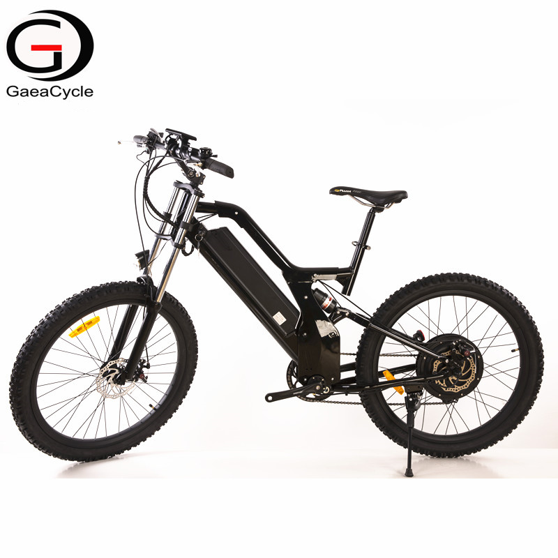 Electric Mountain Bike Full Suspension for Sale, 48V 13Ah Lithium Battery, 500W High-speed Motor, Rear 7 Speed, Disc Brake | GaeaCycle DQ Ebike