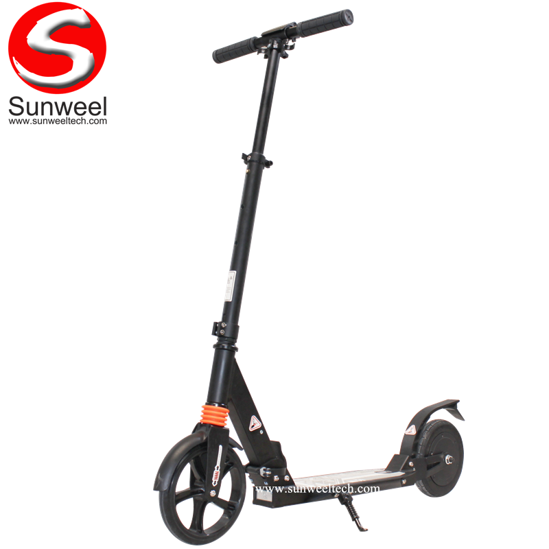 Folding Electric Power Assist Kick Scooter for Adults