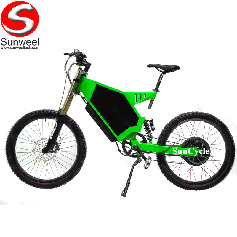 Suncycle Off Road Electric Motor Bike 5000 Watt Hydraulic Disc Brake Fortified Steel Stealth Boomer